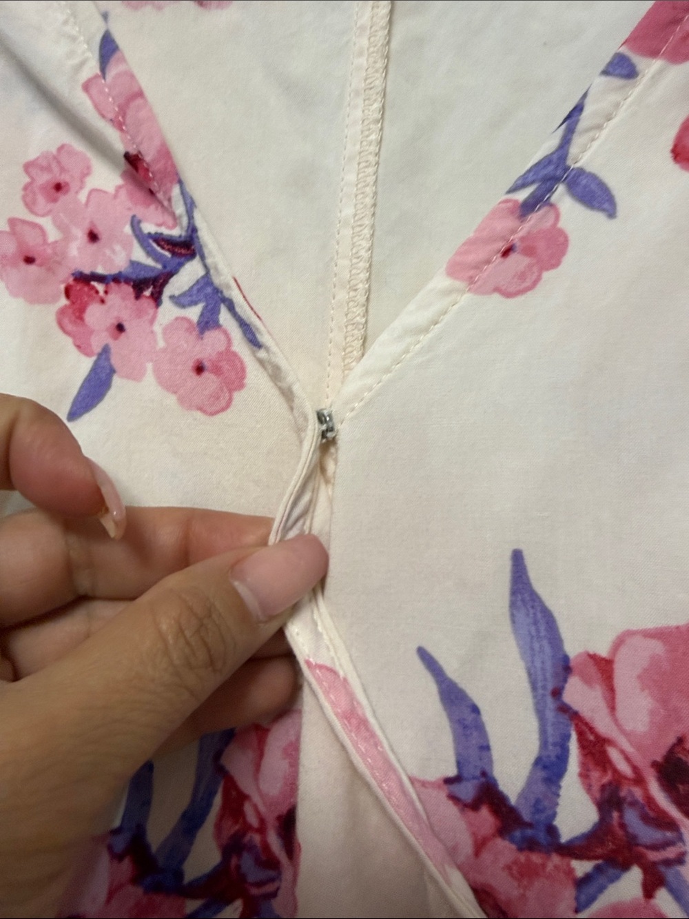 Forever 21 Pink Floral Wrap Midi Dress on White Background - Picture 4 of 11
